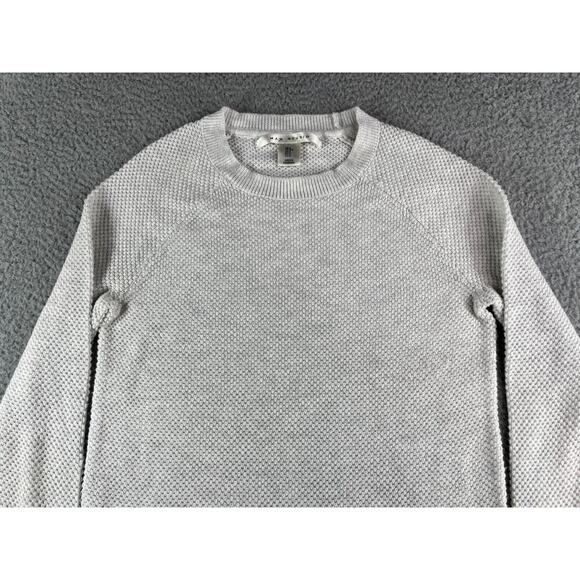 Max Studio Sweater Womens Small White Ivory Long Sleeve Button Accent Cut Comfy - Picture 2 of 9